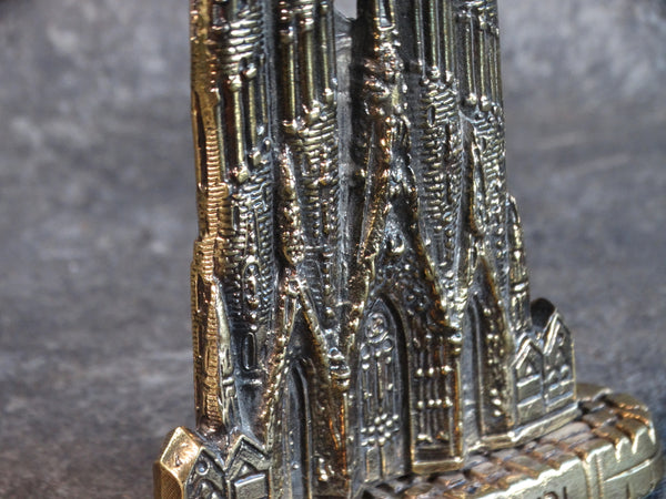 La Sagrada Familia by Gaudi in Barcelona - Solid Brass Metal Souvenir Building 1950s-60s A2729