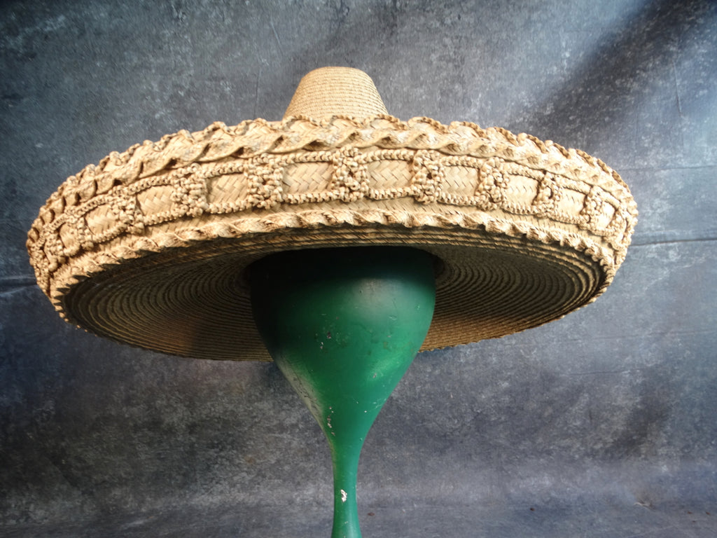 Mexican Deep Dish Hi-Top Straw Sombrero A2809 – Early California Antiques  Shop
