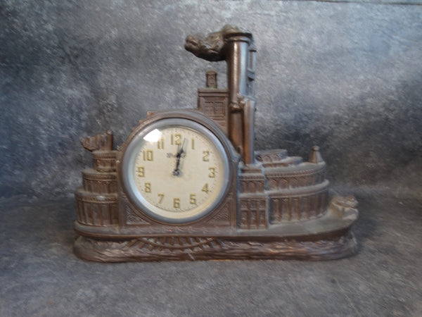 Windsor Paddle Wheel River Boat Mantle Clock 1934 A2813