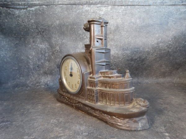 Windsor Paddle Wheel River Boat Mantle Clock 1934 A2813