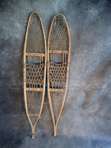 Pair of Vintage Snocraft Snow Shoes 1930s-40s A2854