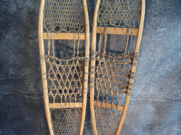 Pair of Vintage Snocraft Snow Shoes 1930s-40s A2854