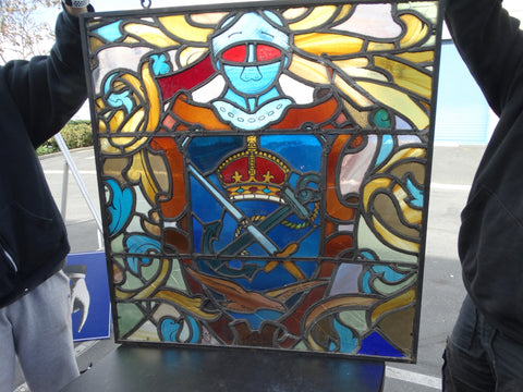 Heraldic Stained Glass Window A2903