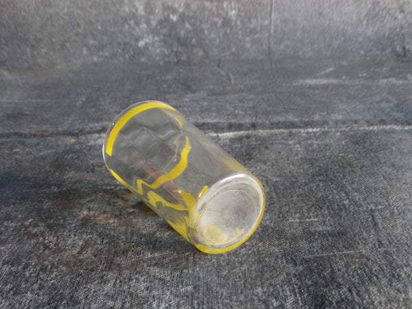 Fiestaware Mexicana Cactus Glass with Beveled Interior c 1930 in Yellow A2912