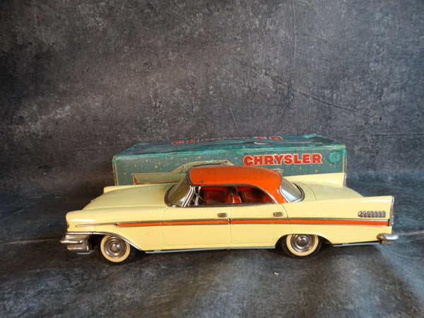 Alps/Iwaya Japanese Tin Toy 1957 Chrysler New Yorker with Box A2919