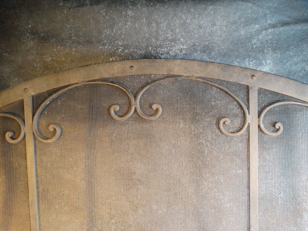 Wrought Iron Spanish Fireplace Screen A2922