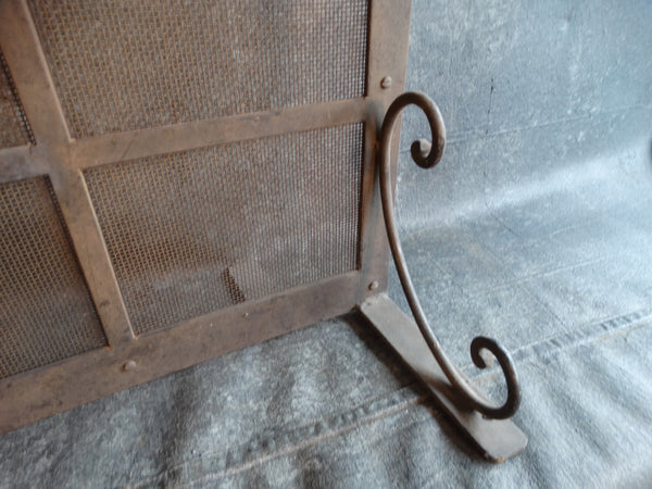 Wrought Iron Spanish Fireplace Screen A2922