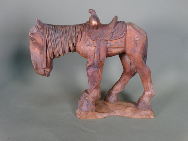 Andy Anderson - Saddled Horse - Folk Art Figure A2954