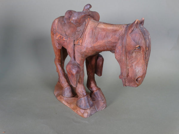 Andy Anderson - Saddled Horse - Folk Art Figure A2954