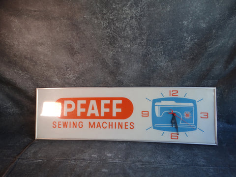 Pfaff Sewing Machines Advertising Clock circa 1960s A2964