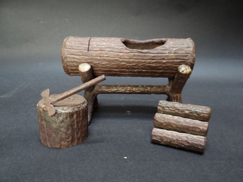 Arts & Crafts Miniature Log Desk