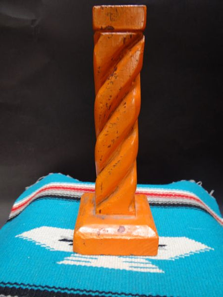 Taos Hand Carved Painted Candle Stick