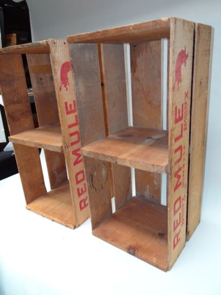 Red Mule Pepper Produce Crates (Perfect End Tables!) Redlands