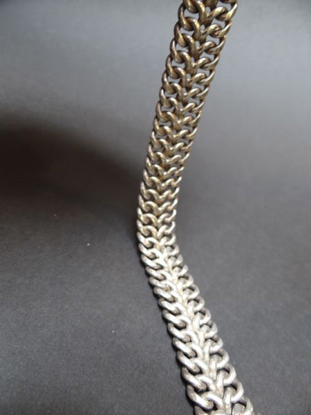 Mexican Sterling Silver Chain Mail Bracelet