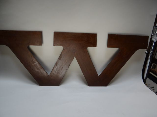 Sand Casting Mold for the Letter W