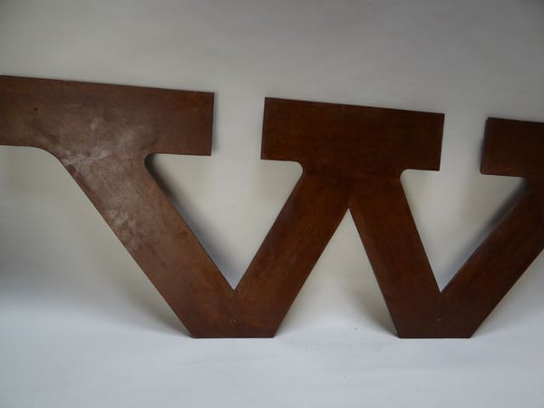 Sand Casting Mold for the Letter W