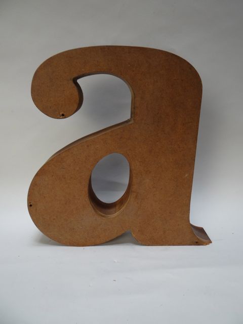 Sand Casting Mold for a Lower Case Letter A