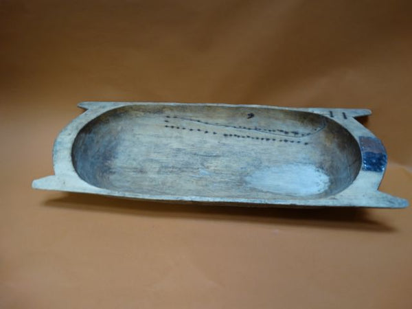 Large Dough Bowl Carved Wood