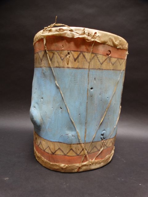 Pueblo Indian Light Blue Drum