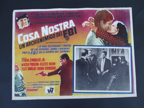 The F.B.I. (Cosa Nostra Un Archienemigo del FBI) Lobby Card 1967