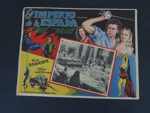 STAR OF INDIA (El Impero de la Espada) Lobby Card 1954