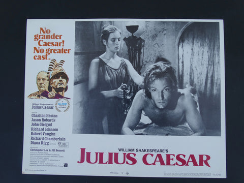 JULIUS CAESAR Spanish language Lobby Card (Richard Chamberlain pictured) 1970