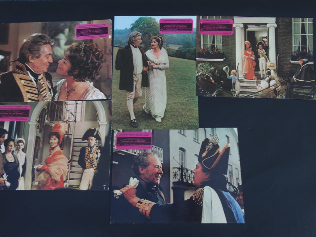 BEQUEST TO THE NATION or THE NELSON AFFAIR 1973 (Legado de un heroe) set of 10 Lobby Cards
