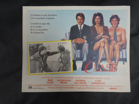 CLASS (Clase) Lobby Card 1983