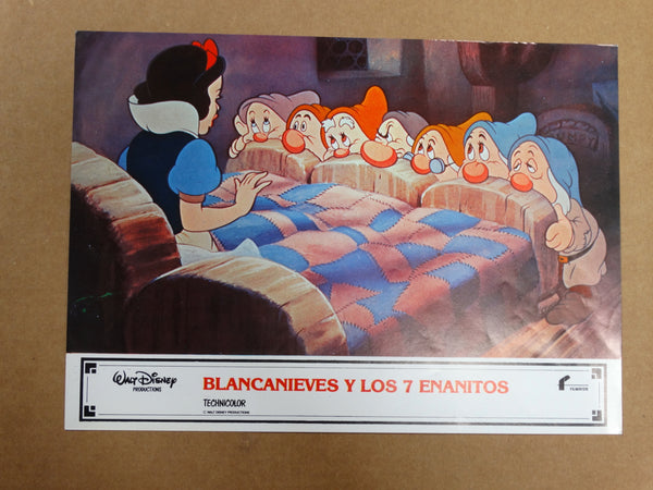 SNOW WHITE AND THE 7 DWARVES 1937 (Blancanieves y los 7 enanitos) Lobby Cards set of 5