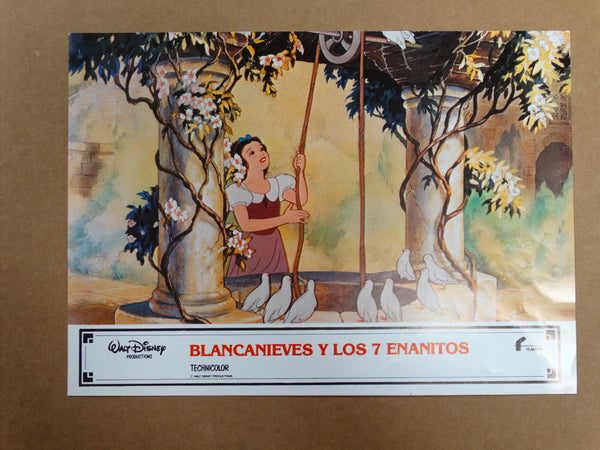 Snow White and the 7 Dwarves Mexican Lobby Cards set of 4