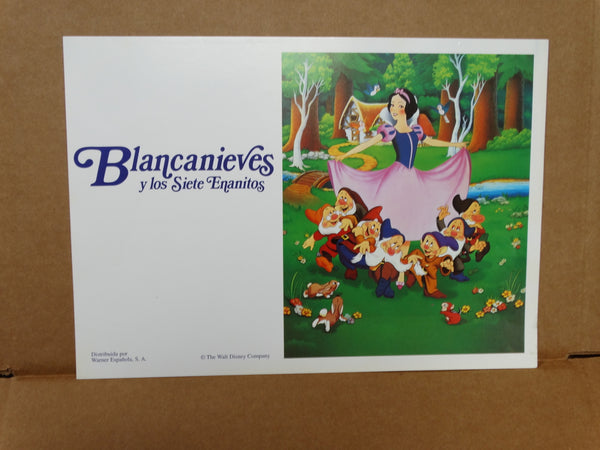 Snow White and the 7 Dwarves Mexican Lobby Cards set of 5
