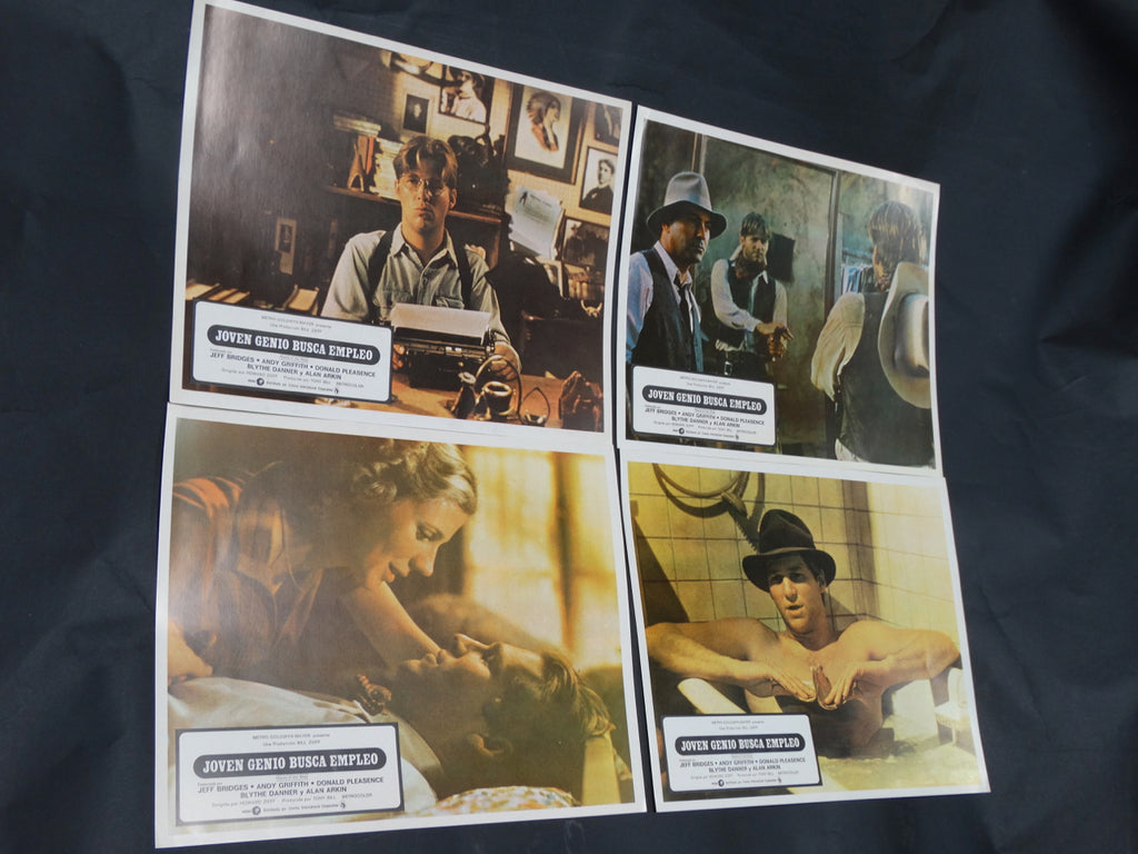 HEARTS OF THE WEST 1975 (Joven Genio Busca Empleo) Lobby Cards set of 4