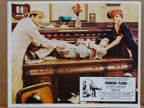 The Front Page (Primera Plana) Spanish Language Lobby Cards, set of 4.