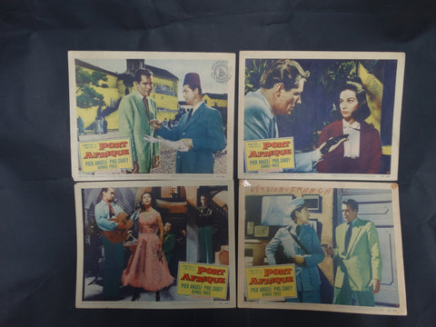 PORT AFRIQUE Lobby Cards, set of 4 1956