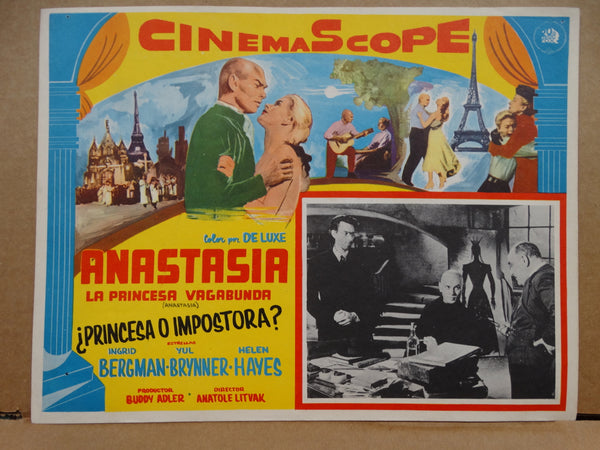 ANASTASIA (Anastasia La Princesa Vagabunda) 4 Lobby Cards 1956