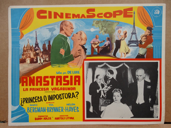 ANASTASIA (Anastasia La Princesa Vagabunda) 4 Lobby Cards 1956