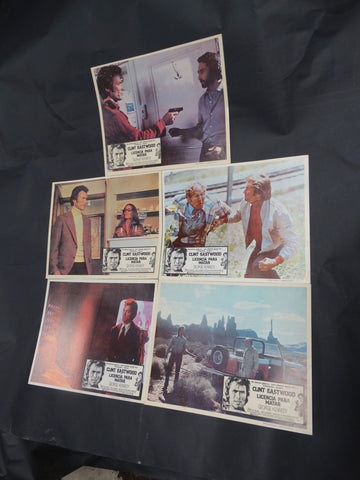 THE EIGER SANCTION (Licencia Para Matar) 5 Lobby Cards 1975