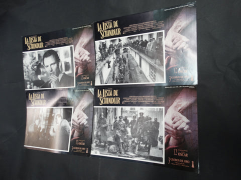 SCHINDLER'S LIST (La Lista De Schindler) 4 Lobby Cards 1993