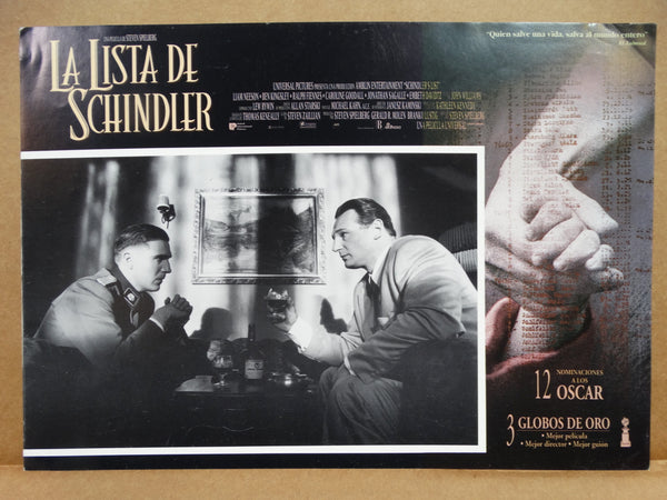 SCHINDLER'S LIST (La Lista De Schindler) 4 Lobby Cards 1993