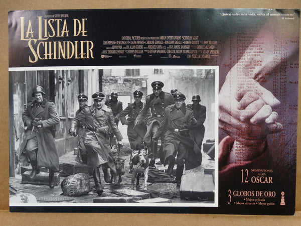 SCHINDLER'S LIST (La Lista De Schindler) 4 Lobby Cards 1993