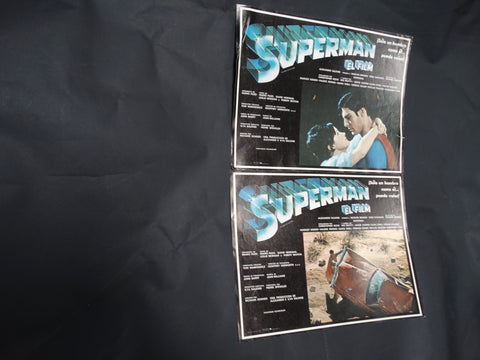 SUPERMAN (Superman El Film)  2 Lobby Cards 1978