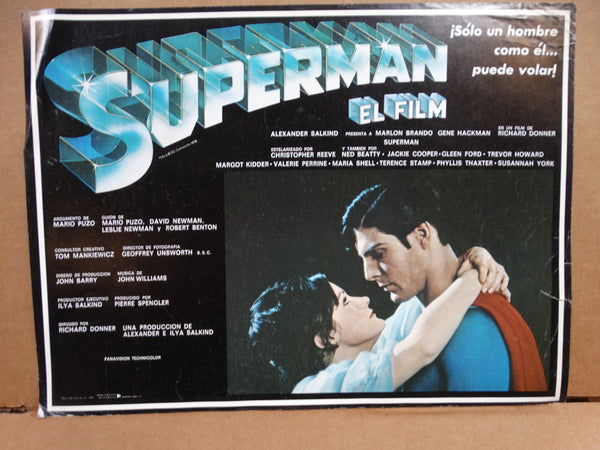 SUPERMAN (Superman El Film)  2 Lobby Cards 1978