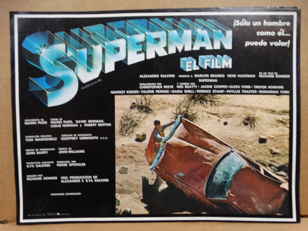 SUPERMAN (Superman El Film)  2 Lobby Cards 1978