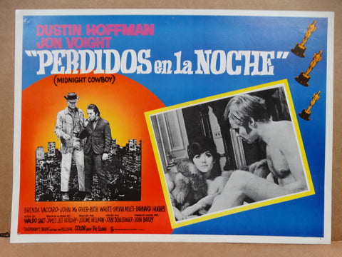 MIDNIGHT COWBOY (Perdidos en la Noche) 3 Lobby Cards 1969