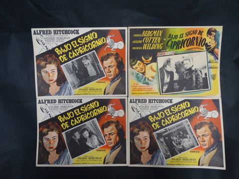 UNDER CAPRICORN (Bajo El Signo de Capricornio) 4 Lobby Cards 1949