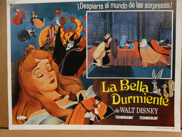 SLEEPING BEAUTY 1959 (La Bella Durmiente) 4 Lobby Cards from re-release