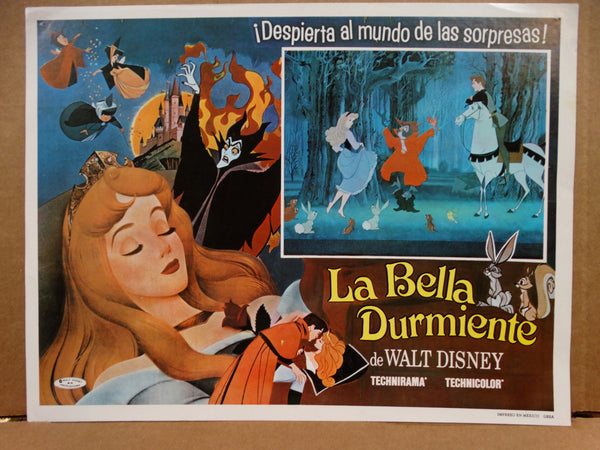SLEEPING BEAUTY 1959 (La Bella Durmiente) 4 Lobby Cards from re-release