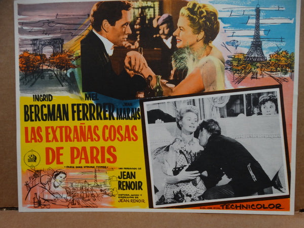 ELENA AND HER MEN (Las Extranas Cosas de Paris)1956 set of 7 Lobby Cards