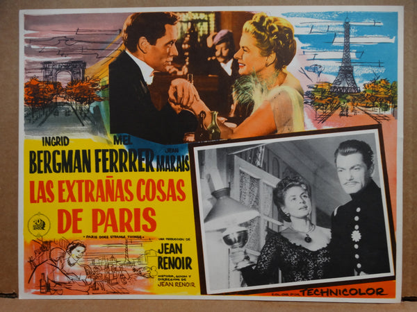 ELENA AND HER MEN (Las Extranas Cosas de Paris)1956 set of 7 Lobby Cards