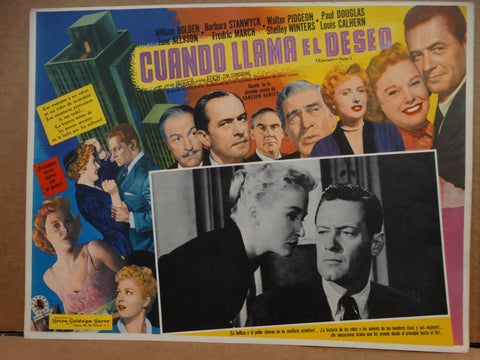 EXECUTIVE SUITE (Cuando Llama el Deseo) 1954 Lobby Card